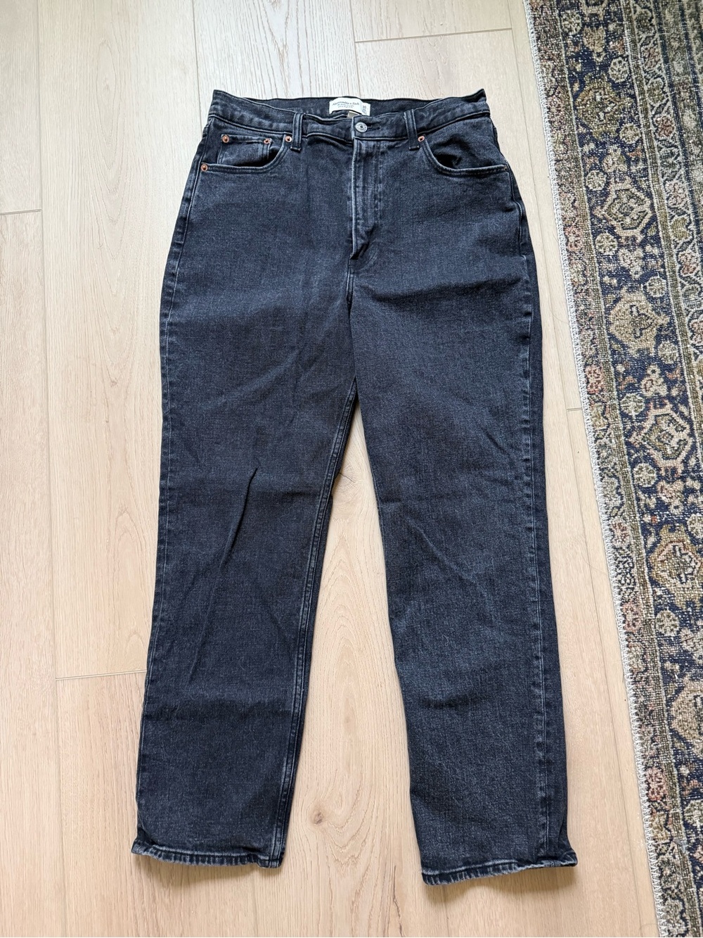 Abercrombie & Fitch The Ankle Straight Ultra High Rise Curve Love